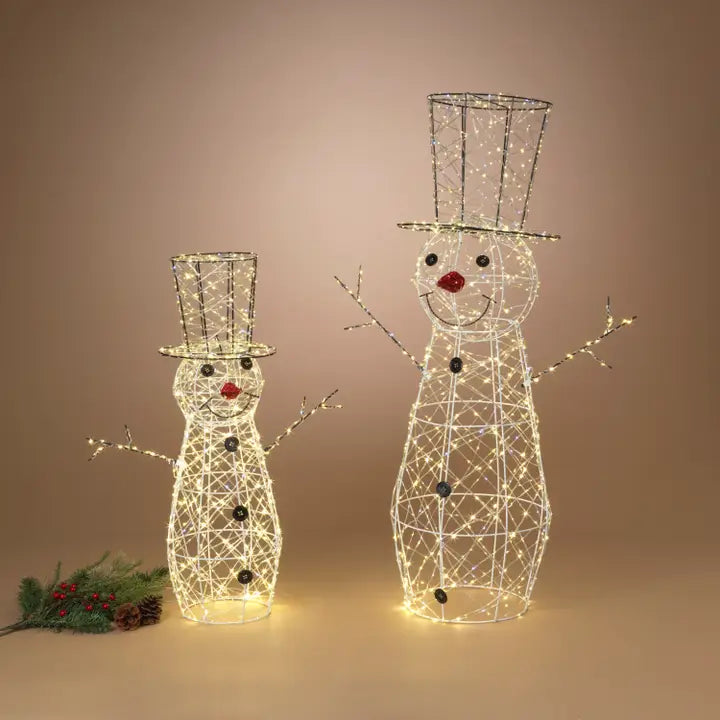 Lighted Snowmen