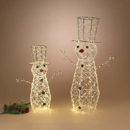 Lighted Snowmen