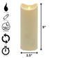 Weather Resistant Candle with Moving Flame