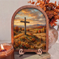 Fall Sunset Cross in Meadow
