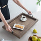 Rustic Beaded Wood Tray