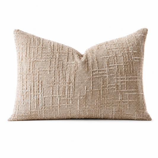 Double-Sided Textured Chenille Throw Pillow