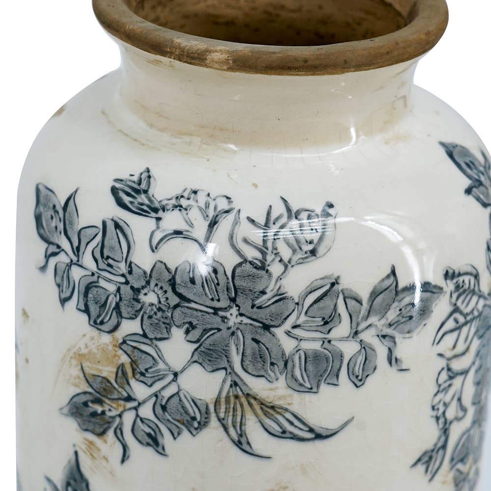 Midnight Blossom Vase