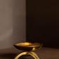 Brass Inspired Tripod Pillar Candle Holder