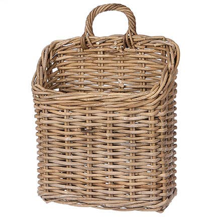 RATTAN WALL BASKET