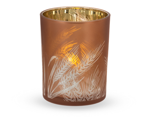 Fall Glass Tealight Holder