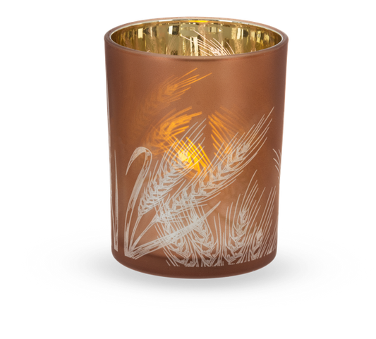 Fall Glass Tealight Holder