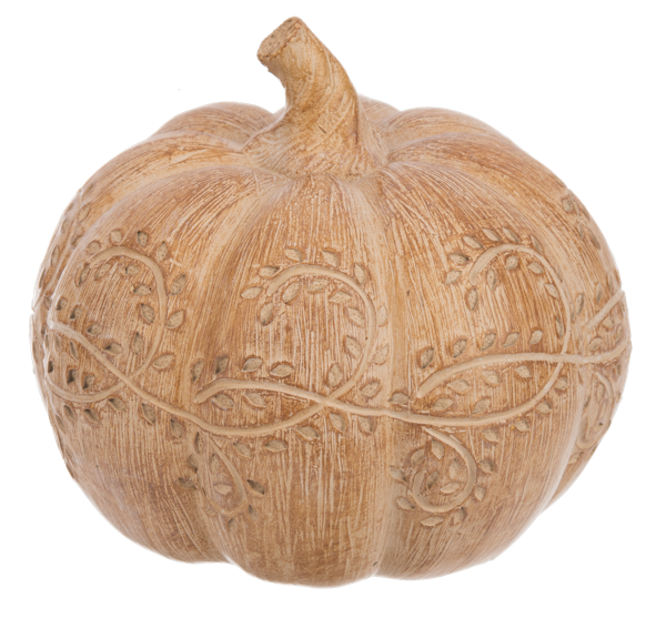 Scroll Work Pumpkin Figurines