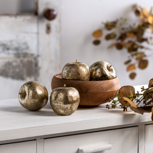 Gold Apple Figurine