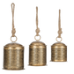 Hammered Gold Bell Set