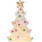 Light Up White Tree Set of 3