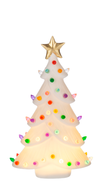 Light Up White Tree Set of 3