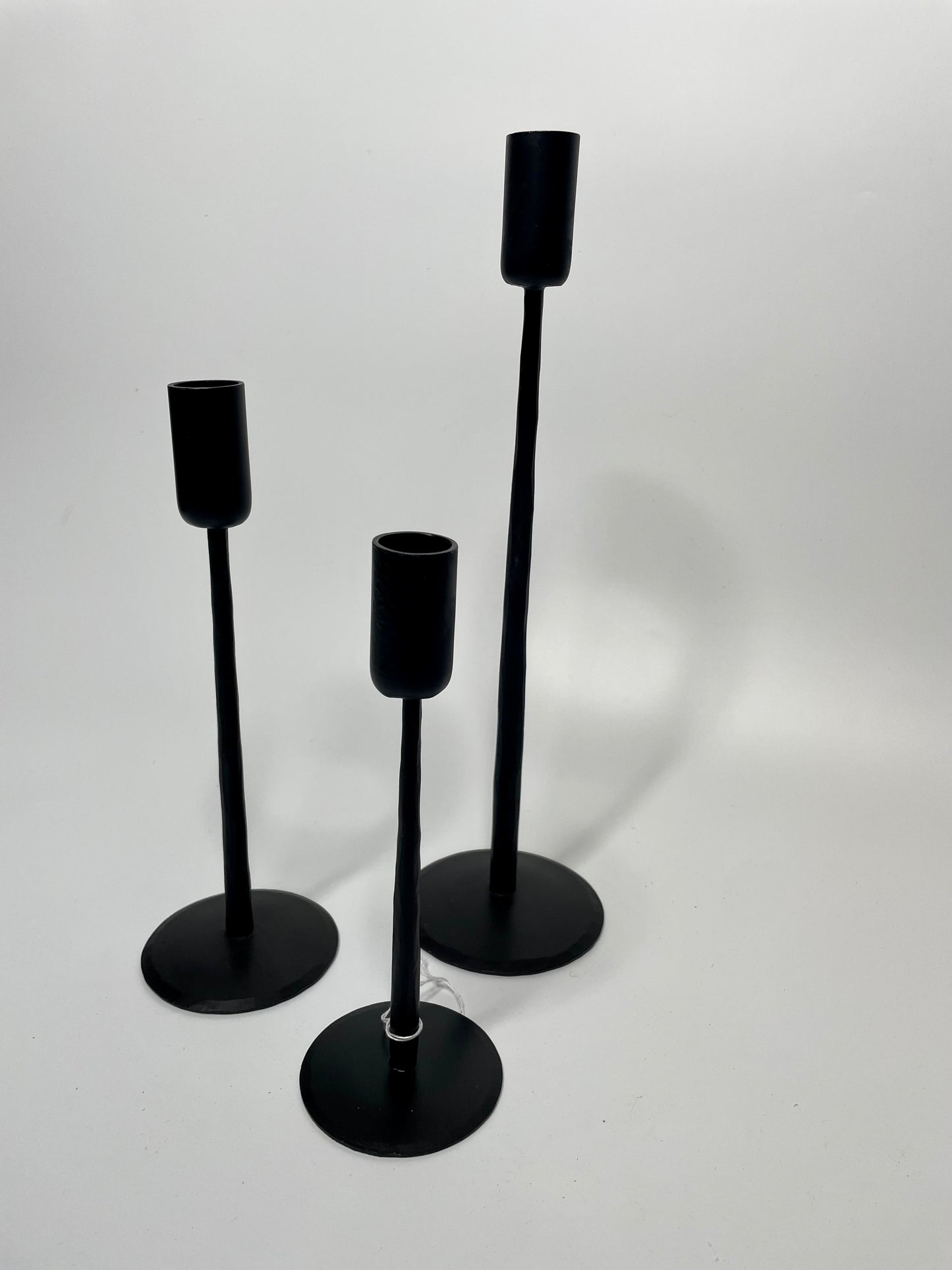 Black Candlesticks (round base)