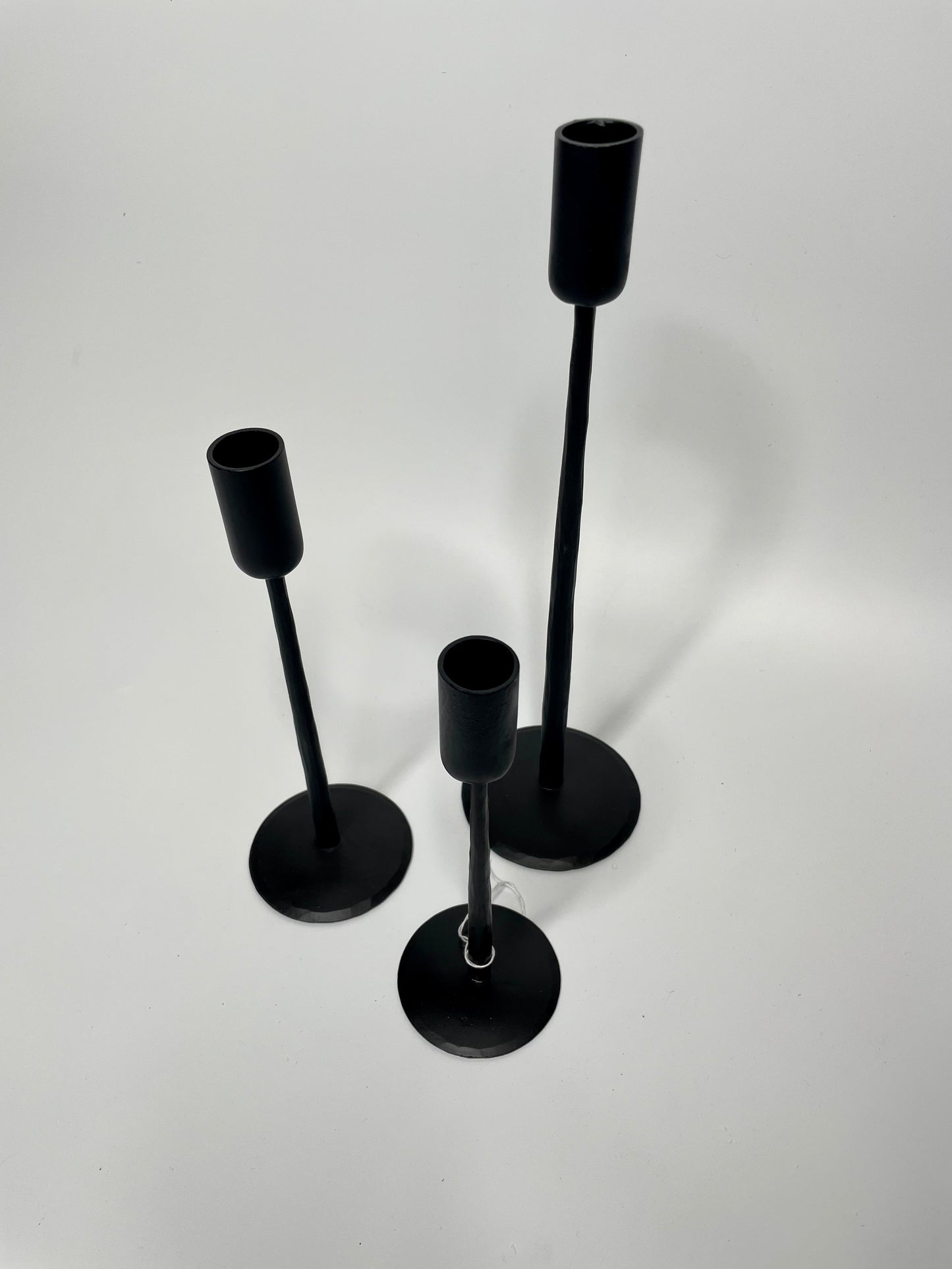 Black Candlesticks (round base)